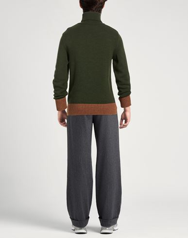 Man Turtleneck Military green Size 40 Wool, Acrylic, Alpaca wool
