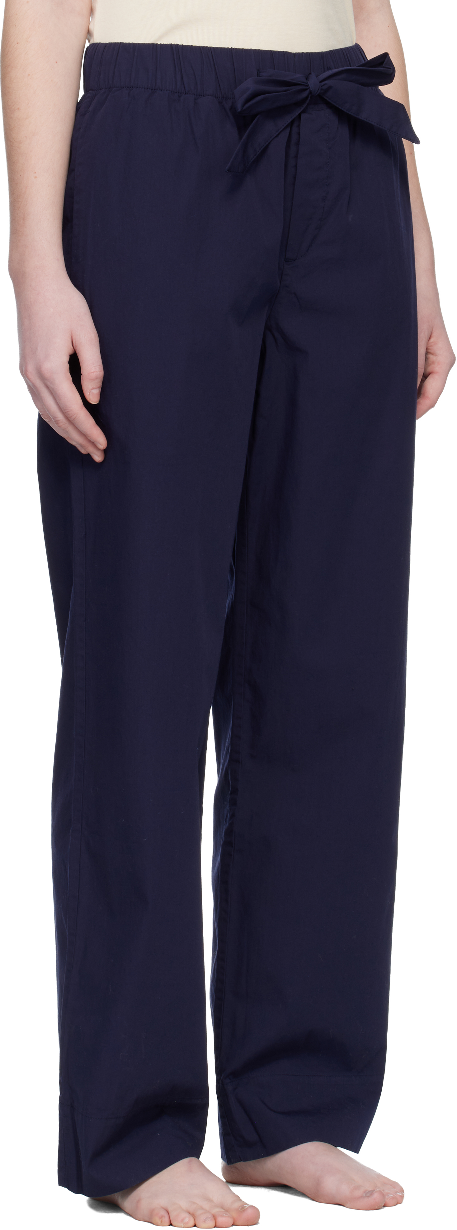 Navy Poplin Pyjama Pants