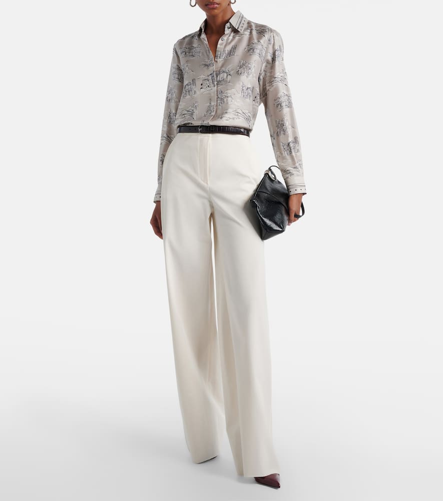 Dentice cotton-blend straight pants