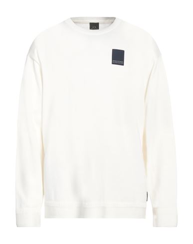 Man Sweater Ivory Size L Cotton