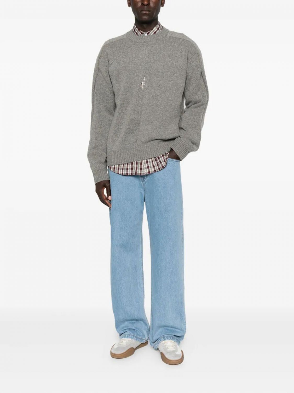 "Stitch Paneled" Sweater