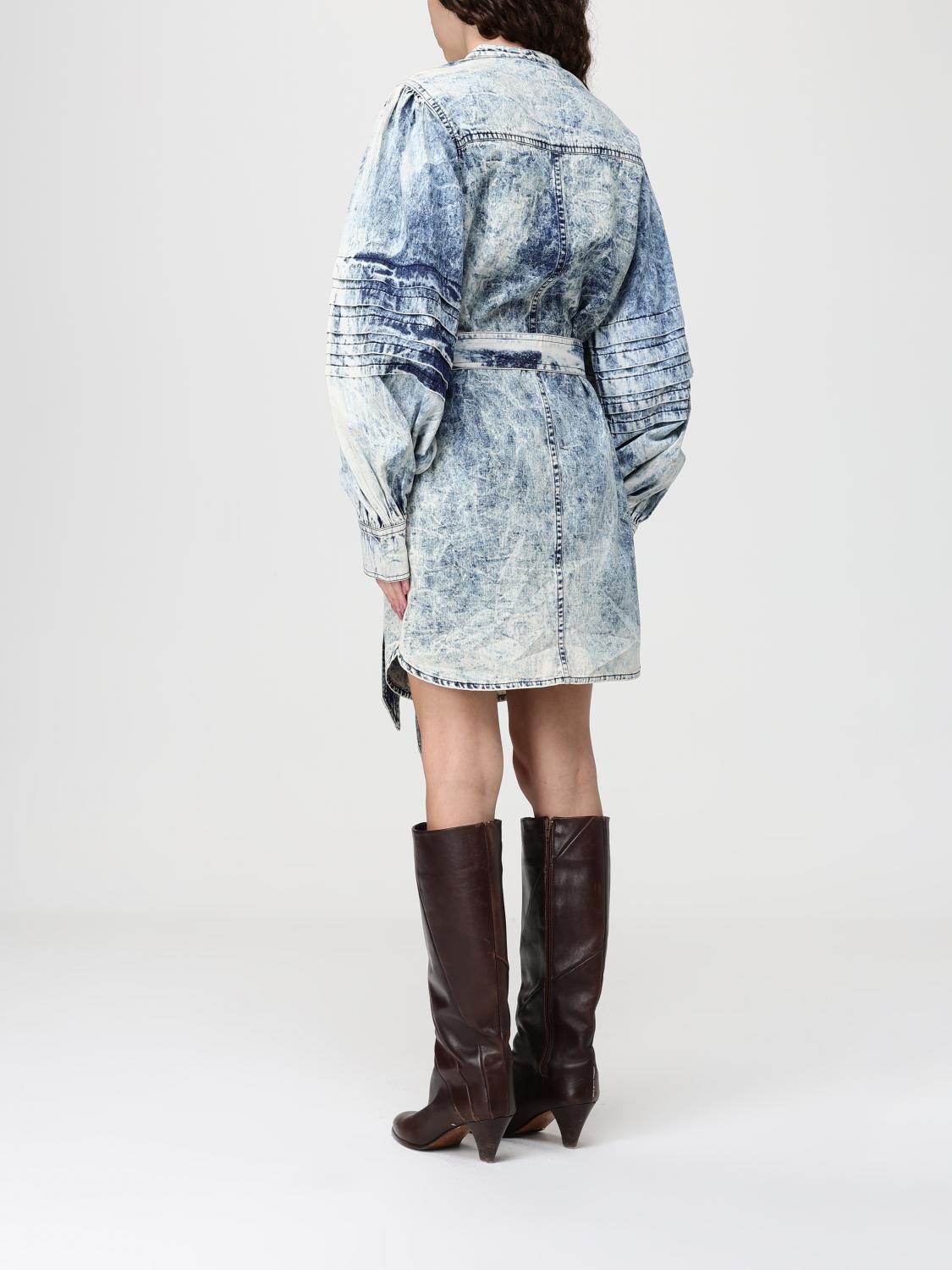 Dress Woman color Gnawed Blue