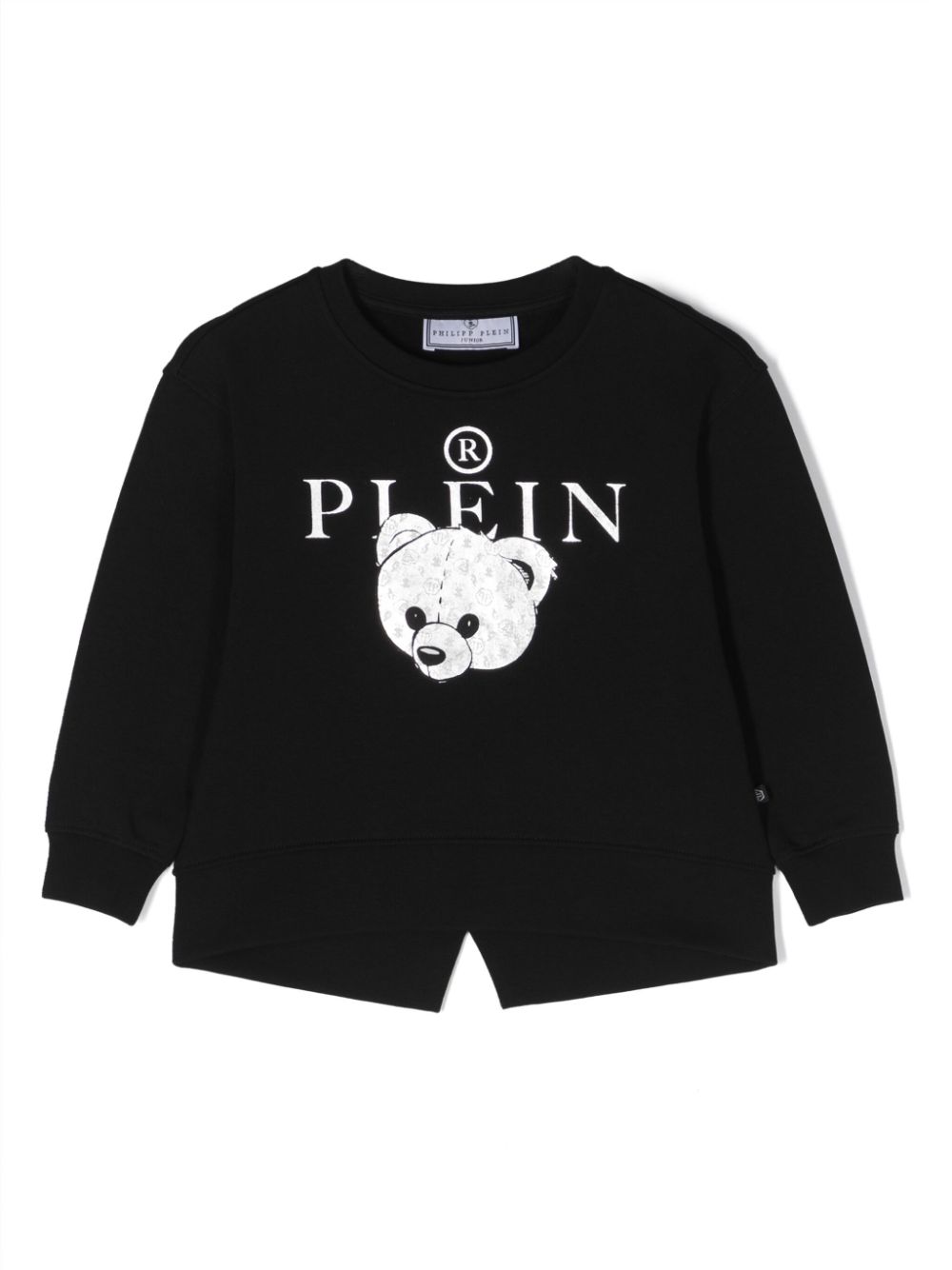 Logo-print cotton sweatshirt - Black