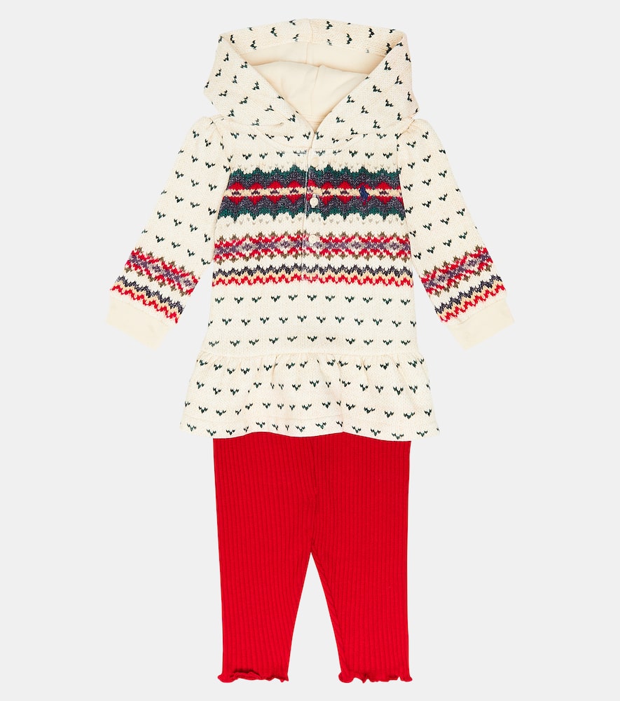 Polo Ralph Lauren Kids Baby cotton-blend hoodie and leggings set