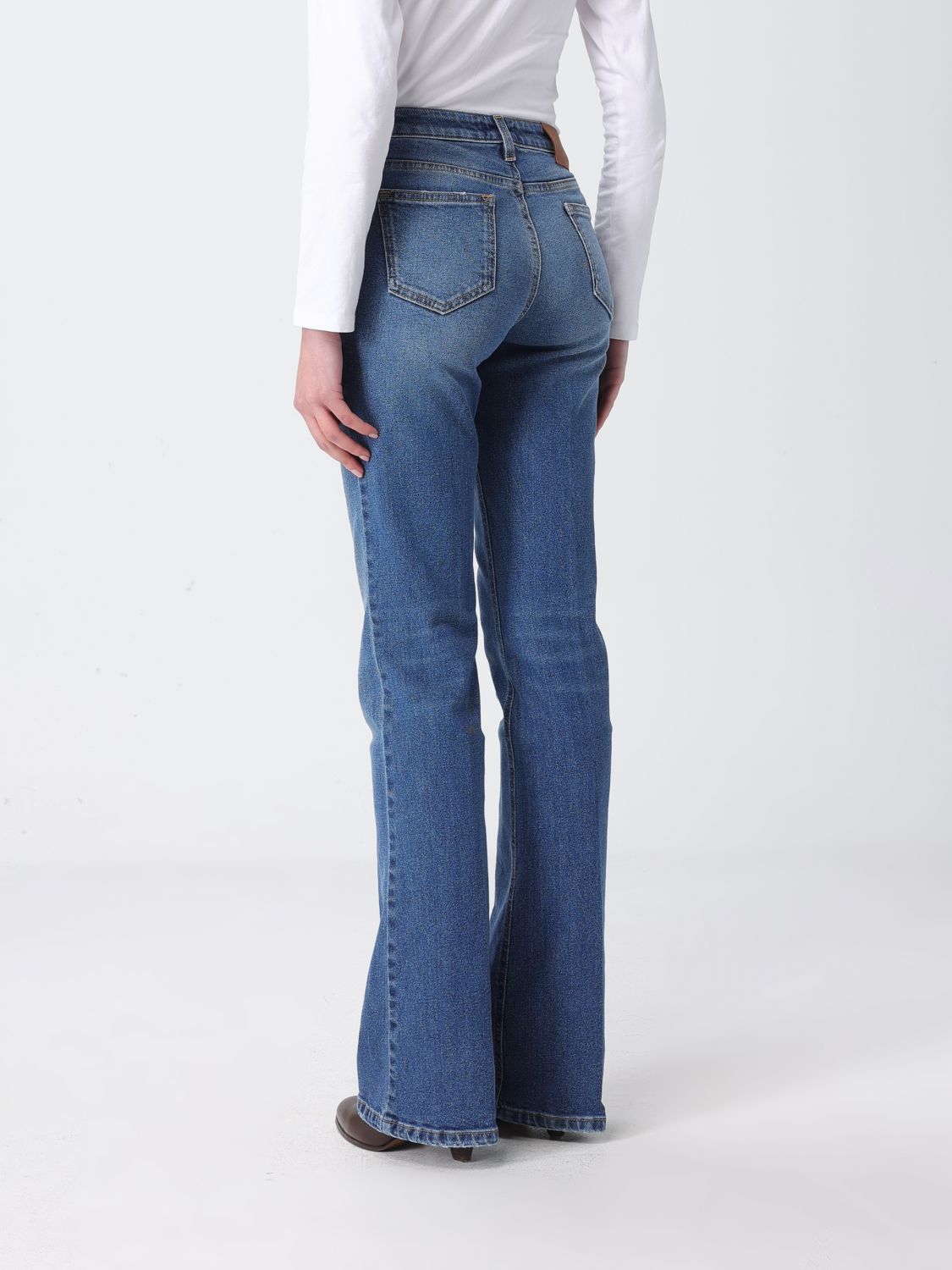 Jeans Woman color Gnawed Blue