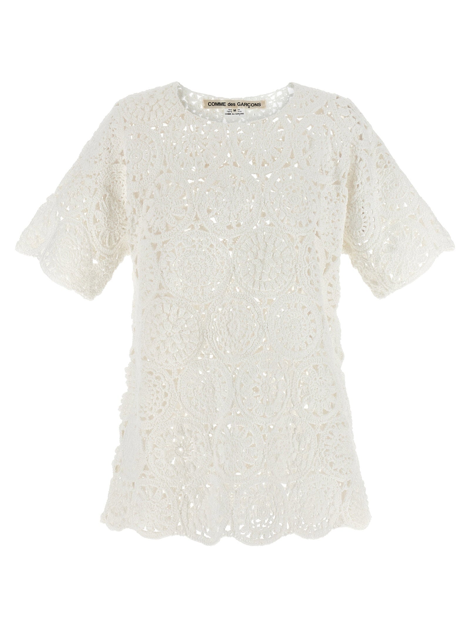 Macramé T-shirt — White