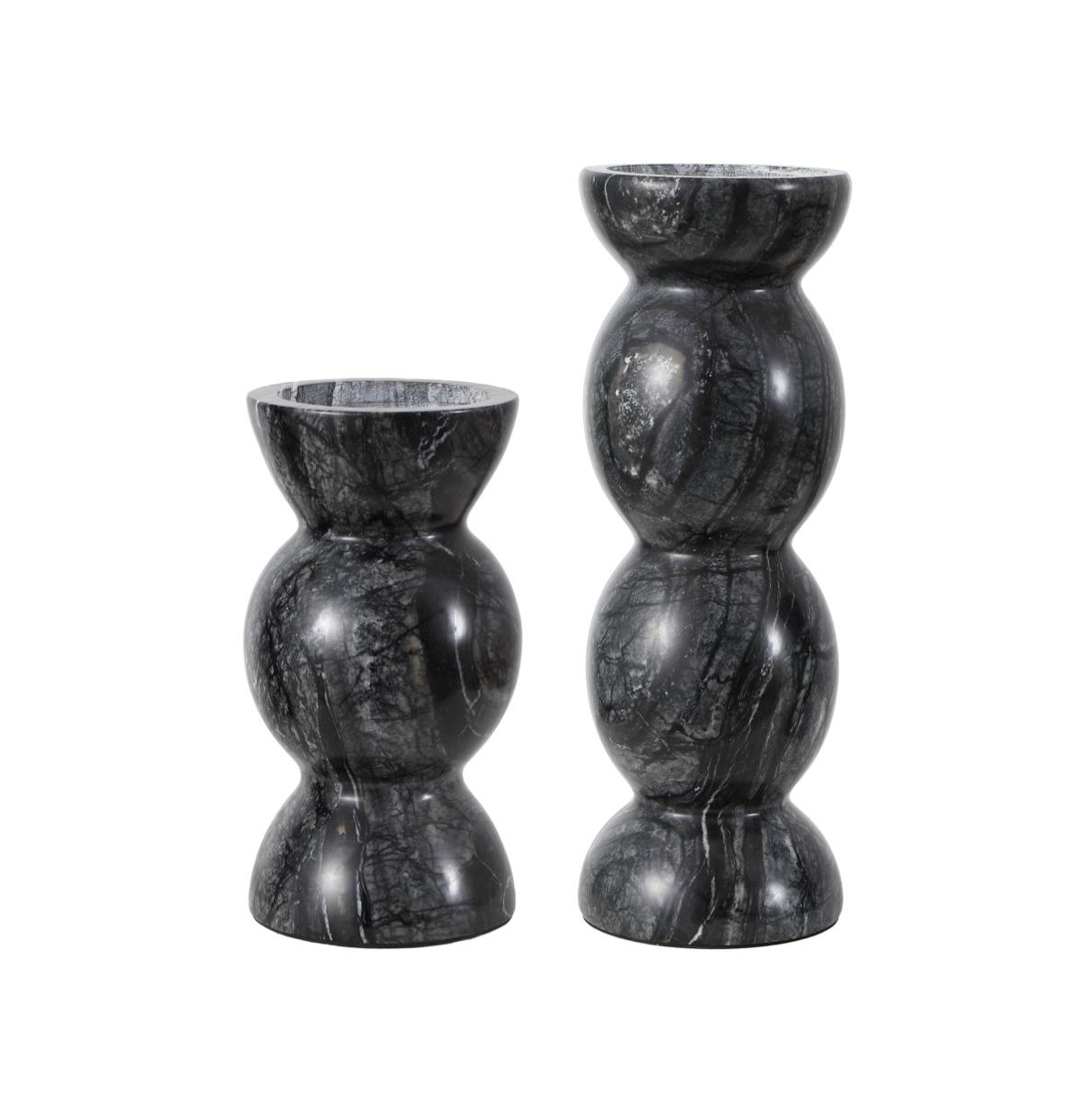Rhodes Candle Holder Set 2 - Grey