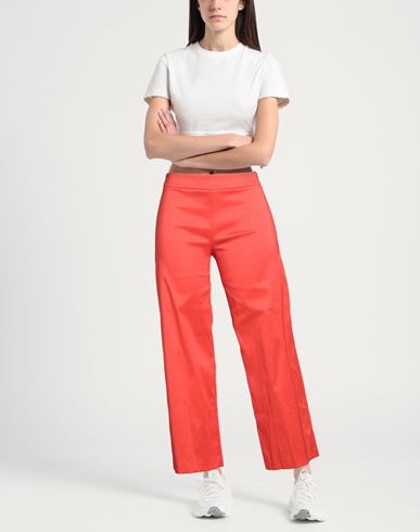Woman Pants Rust Size 6 Polyester, Polyamide, Elastane