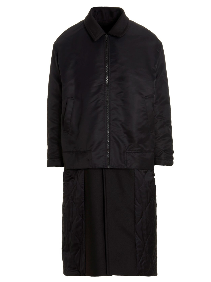 -Valentino Pink Pp Collection Reversible Long Coat Trench E Impermeabili Nero-Uomo