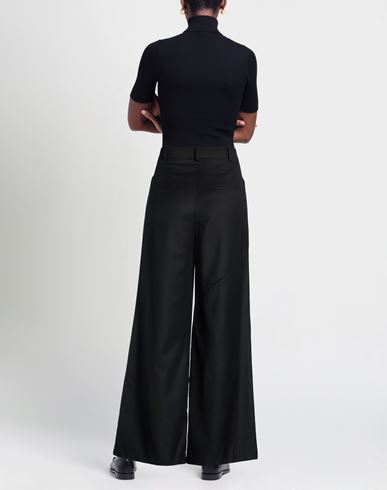 Woman Pants Black Size M Polyester, Polyurethane
