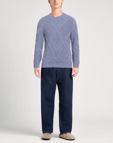 Man Sweater Lilac Size 42 Wool, Alpaca wool, Polyamide