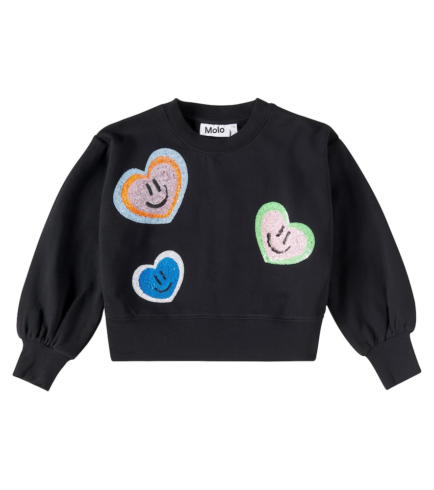 Molo Miki sequined cotton sweatshirt