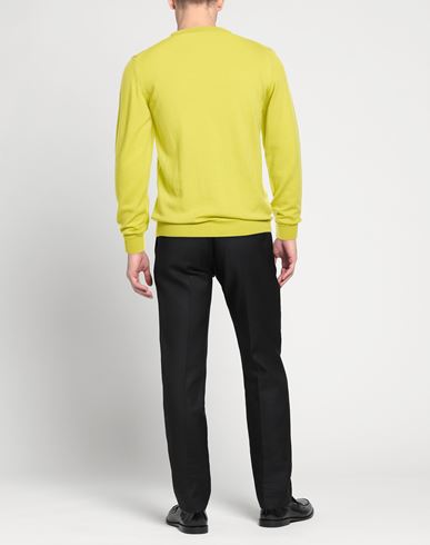 Man Sweater Lime green Size M Virgin Wool