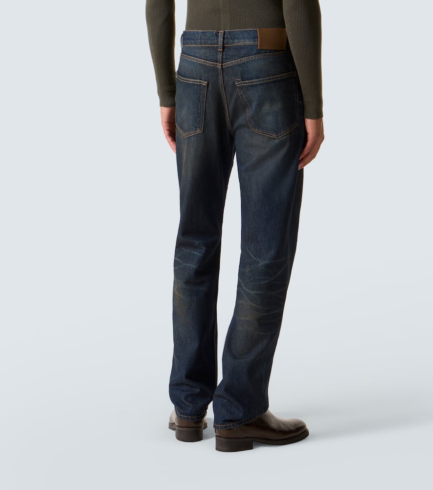 Mid-rise slim jeans
