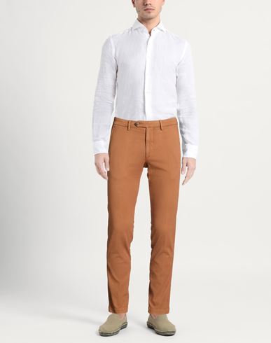 Man Pants Light brown Size 31 Cotton, Elastane