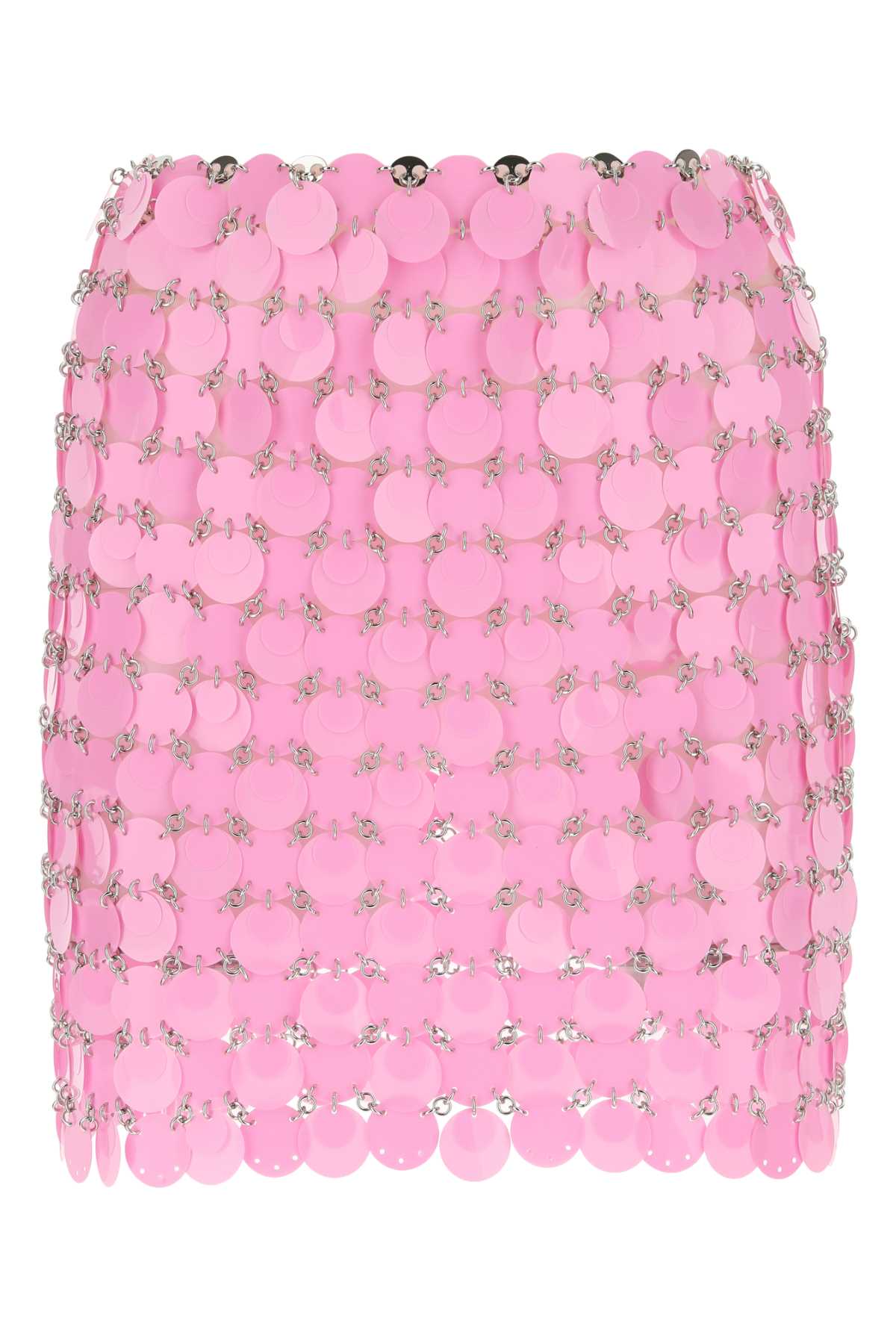 Sequin-Embellished Skirt — Pink