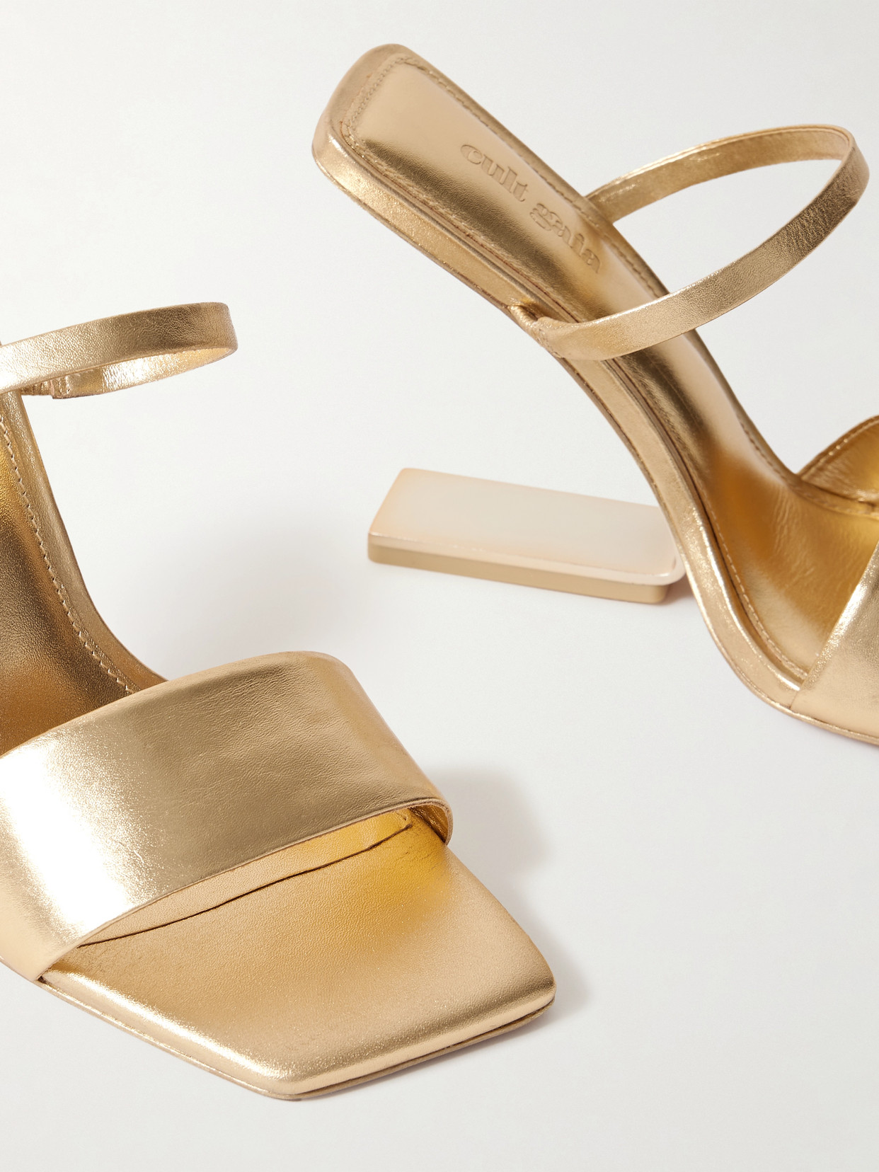 Rene Metallic Leather Sandals - IT36