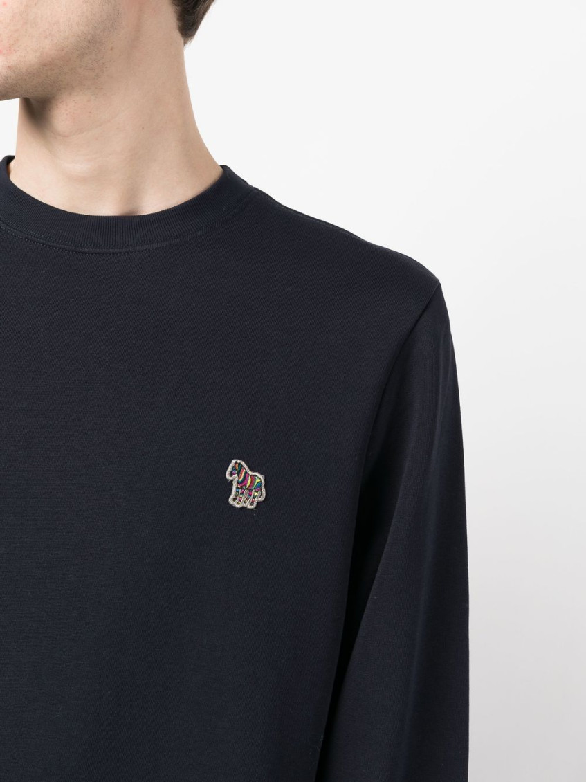 Blue Zebra logo cotton sweatshirt