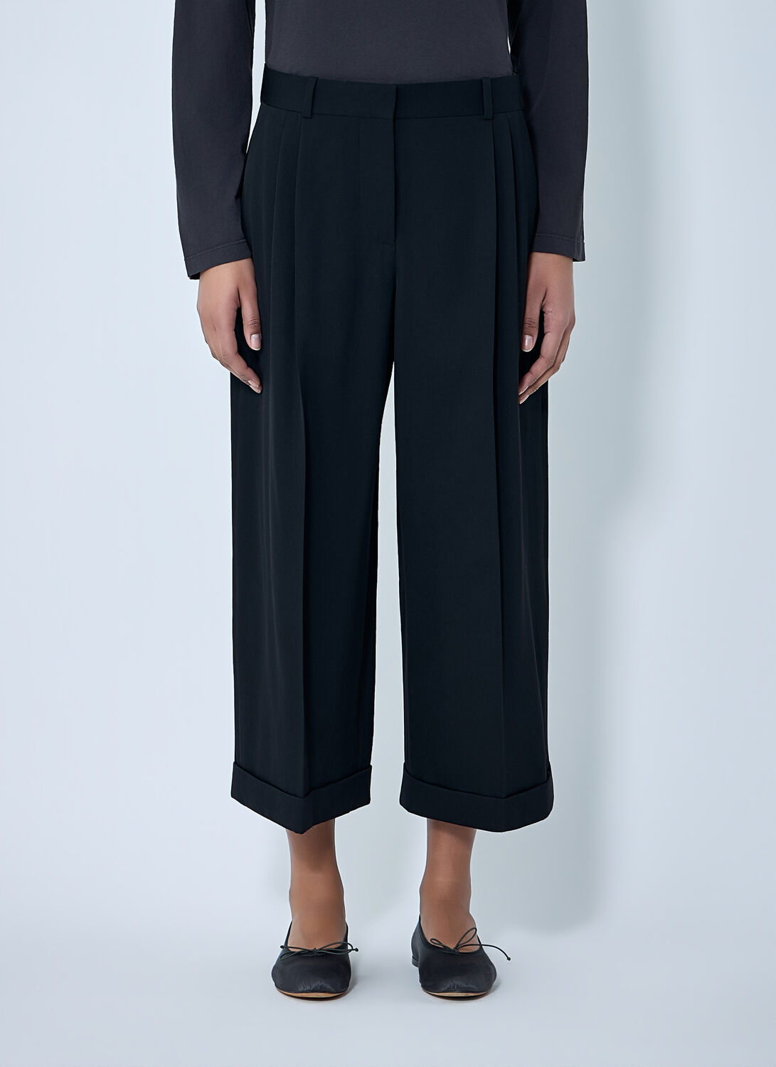 Lior Cropped Pants - Woman Pants Black Us