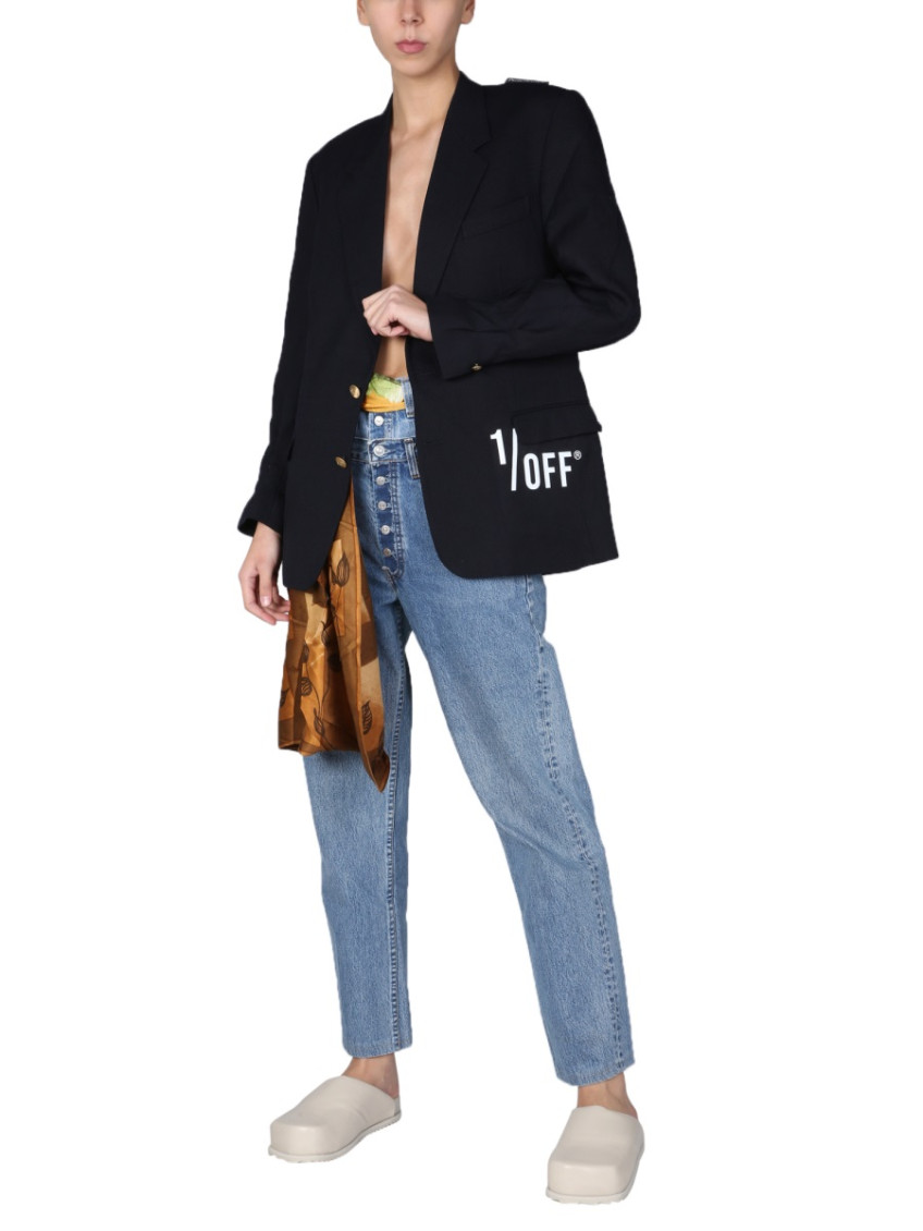 Denim Straight High Rise Jeans
