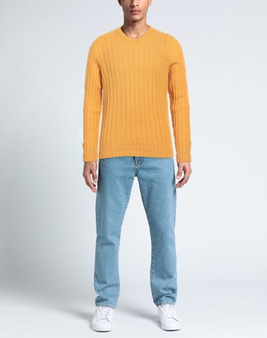 Man Sweater Yellow Size XL Virgin Wool