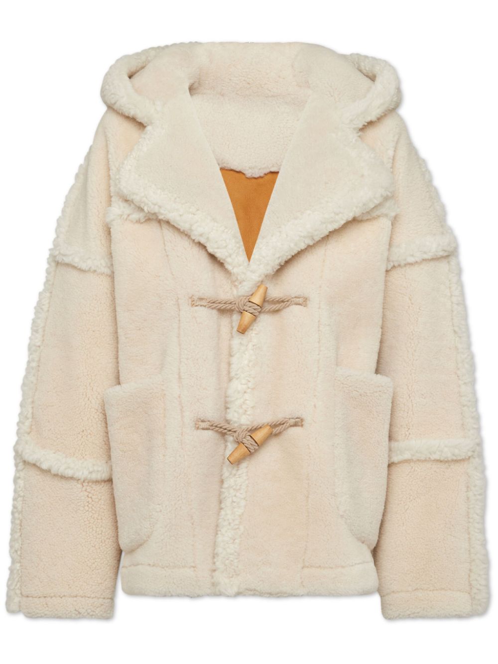 Hooded long-sleeve jacket - Neutrals