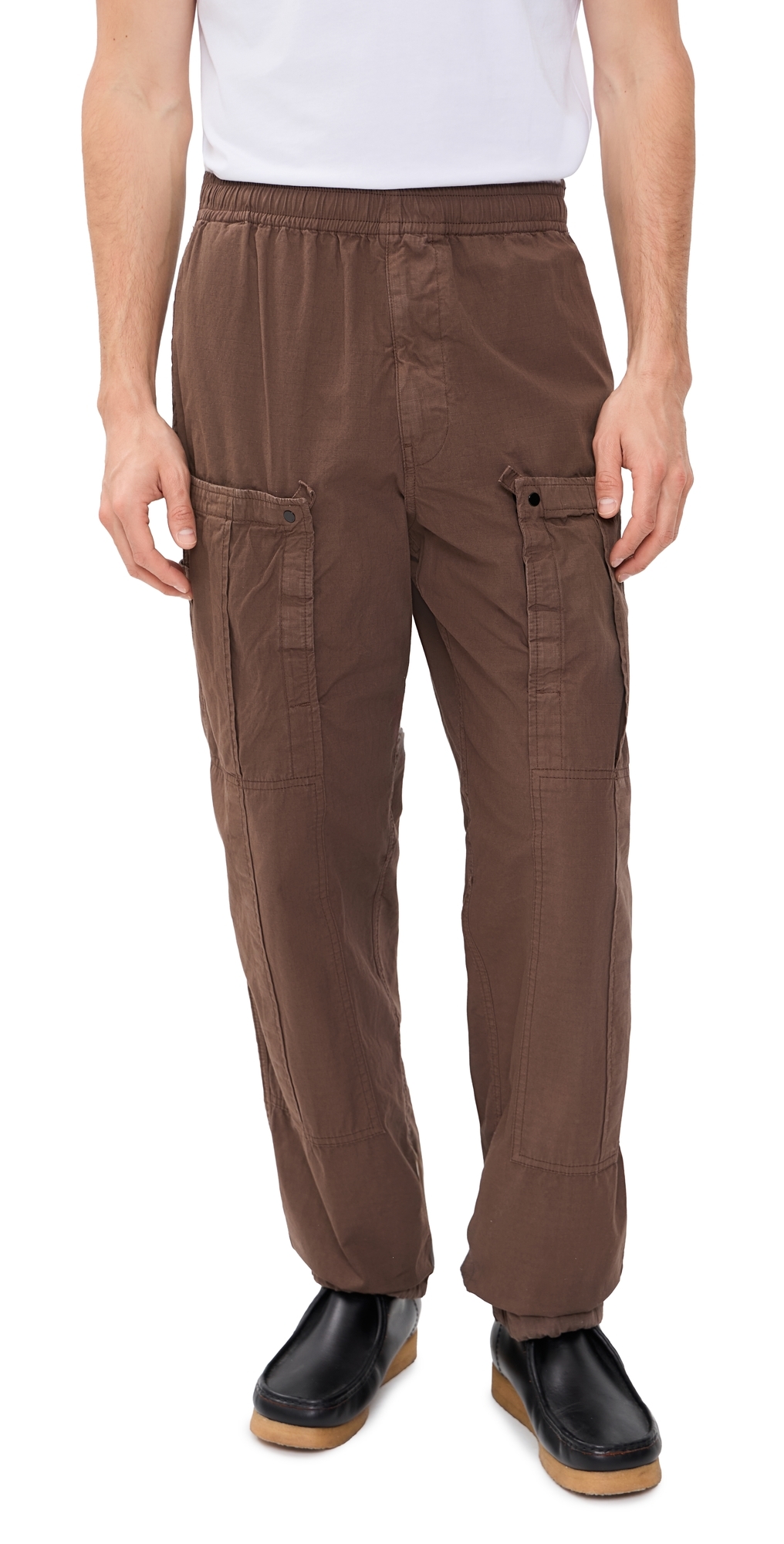 Ripstop Cotton Nylon Cargo Pants Umber