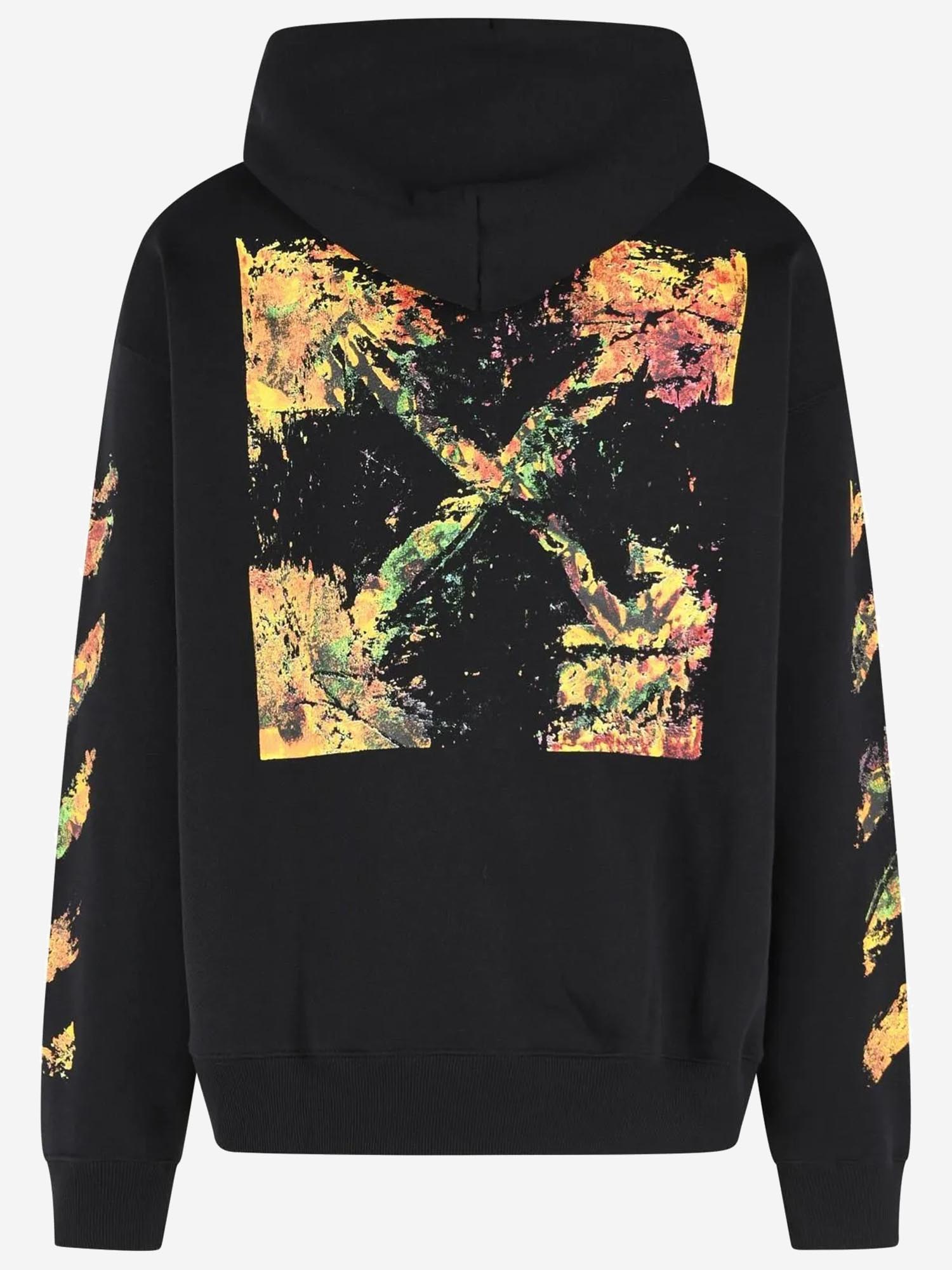 Graphic Arrow Print Sweatshirt — Black