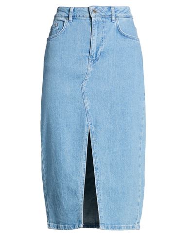 Woman Denim skirt Blue Size 27 Cotton, Recycled cotton, Elastane