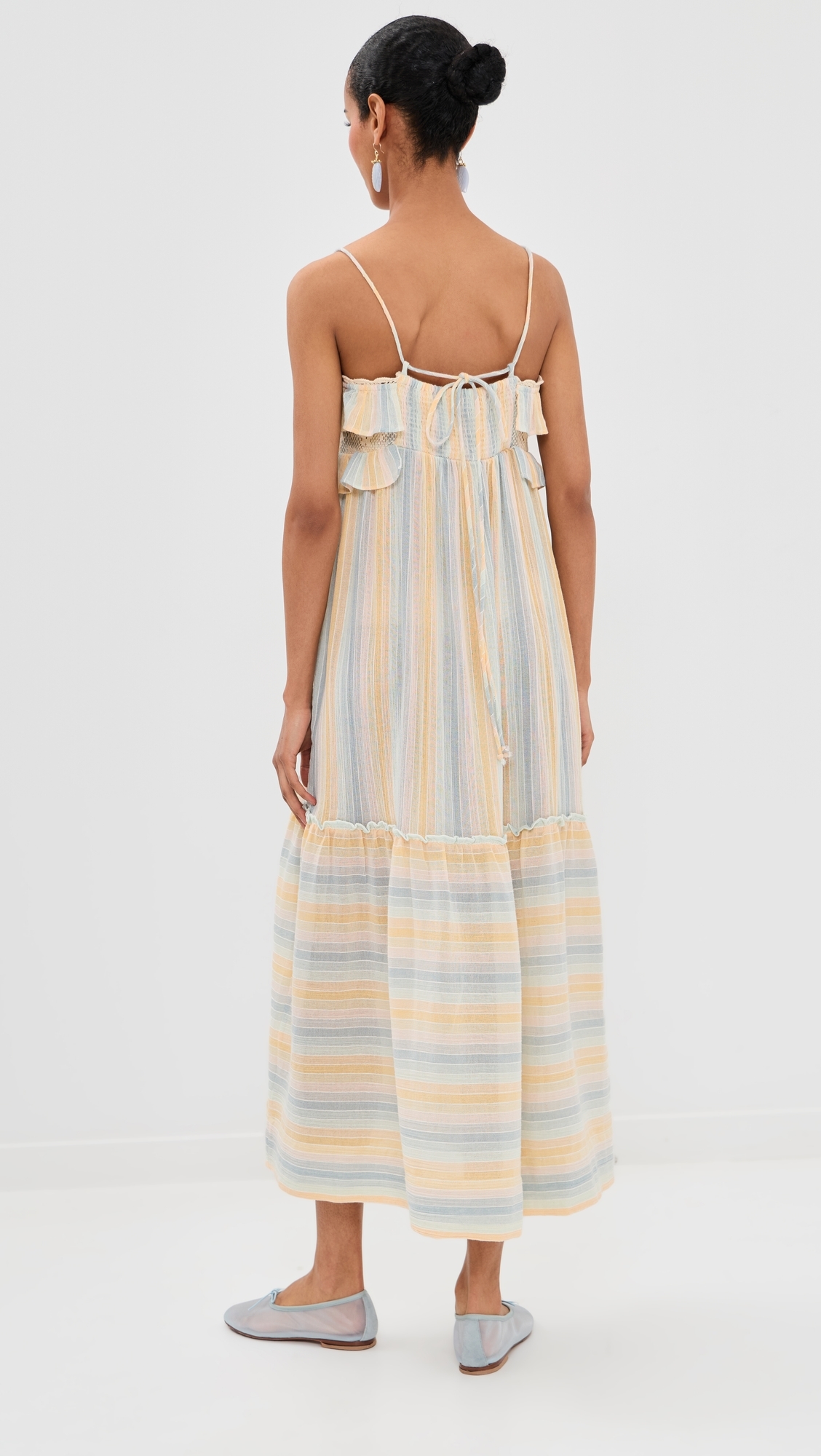 Ida Sunwash Stripe Dress Multi Color