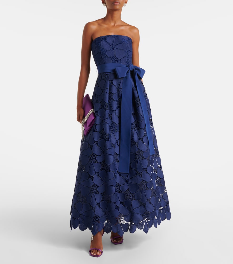 Lace bustier gown