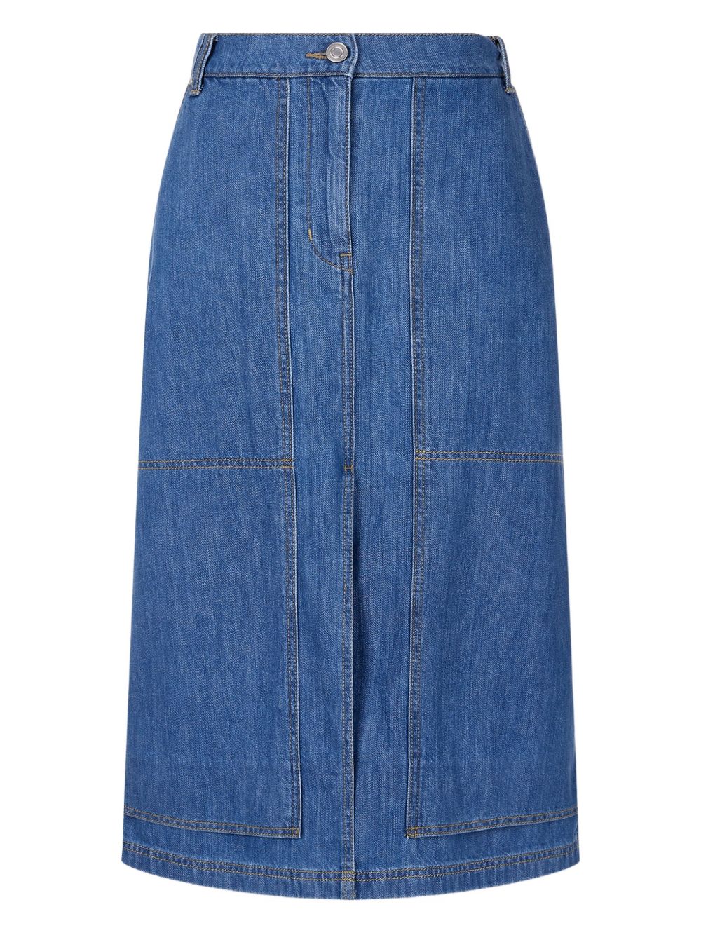 Double-knee denim skirt - Blue