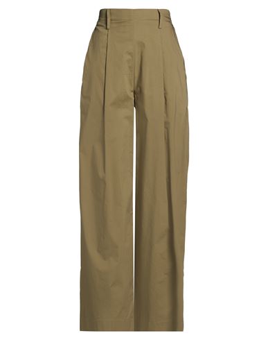 Woman Pants Military green Size 8 Cotton