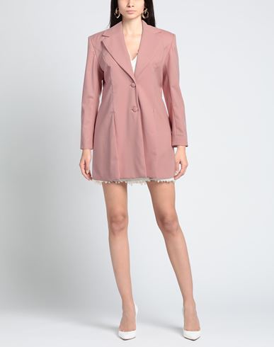 Liya Woman Blazer Pink Size 2 Wool, Acrylic