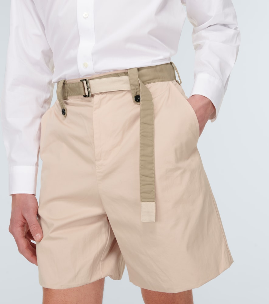 Sacai Cotton chino shorts