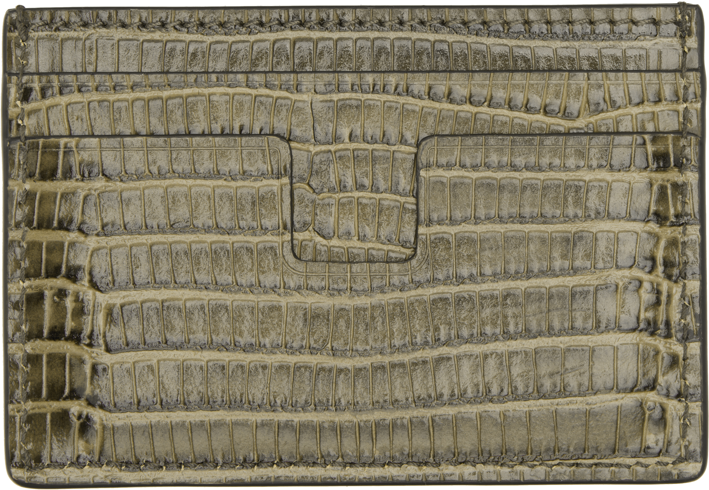 Khaki T Line Card Holder