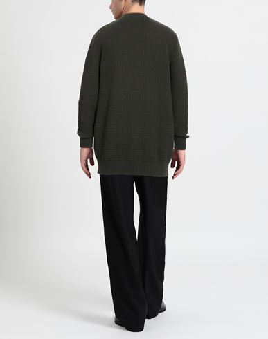 Man Sweater Military green Size 46 Wool, Polyamide
