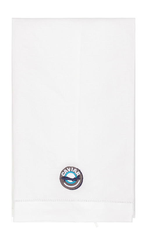 Abbode KAVIAR-GESCHIRRTUCH CAVIAR TEA TOWEL in White