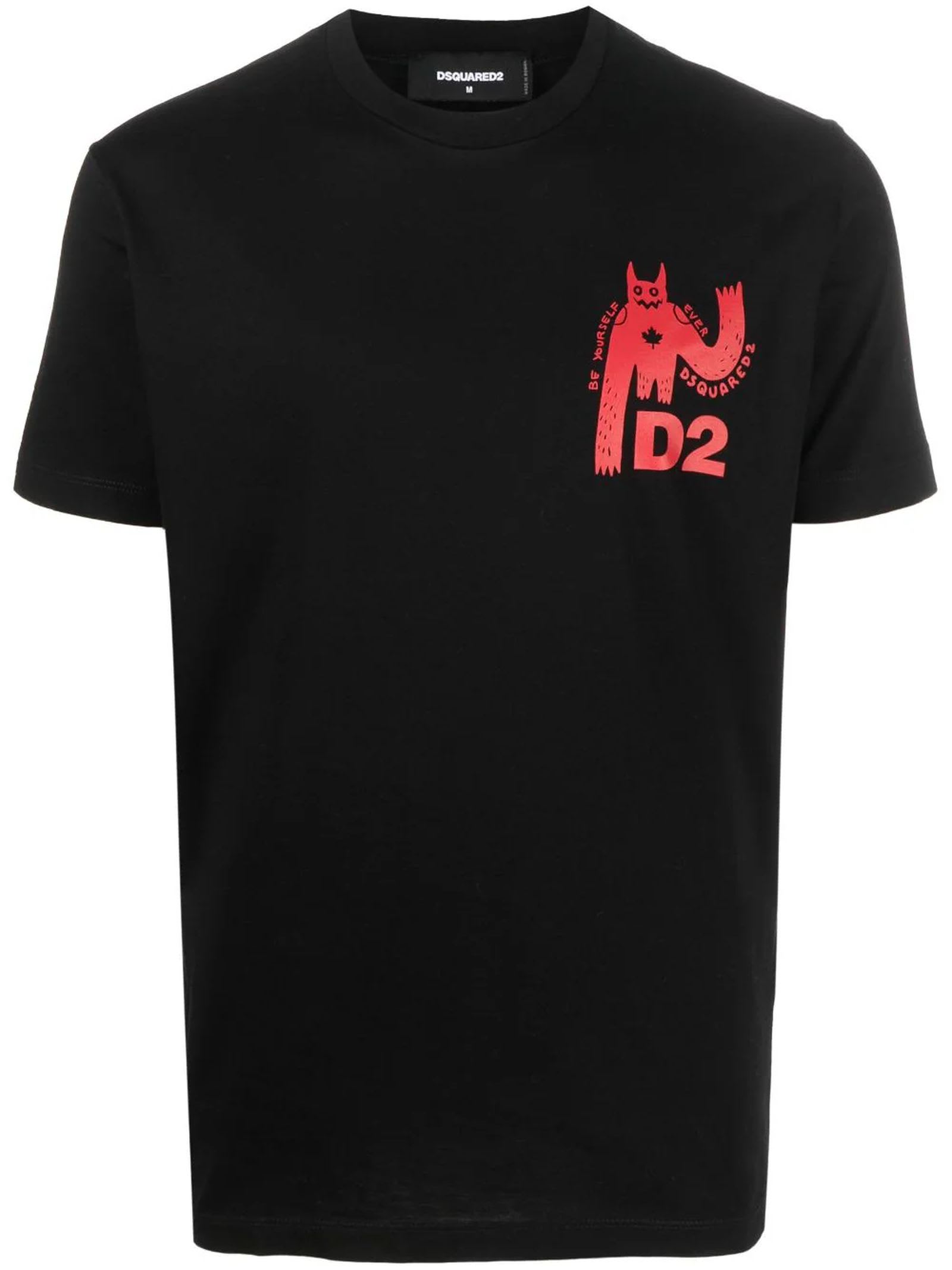 Black Cotton T-Shirt