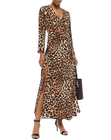 Woman Maxi dress Camel Size S/M Silk