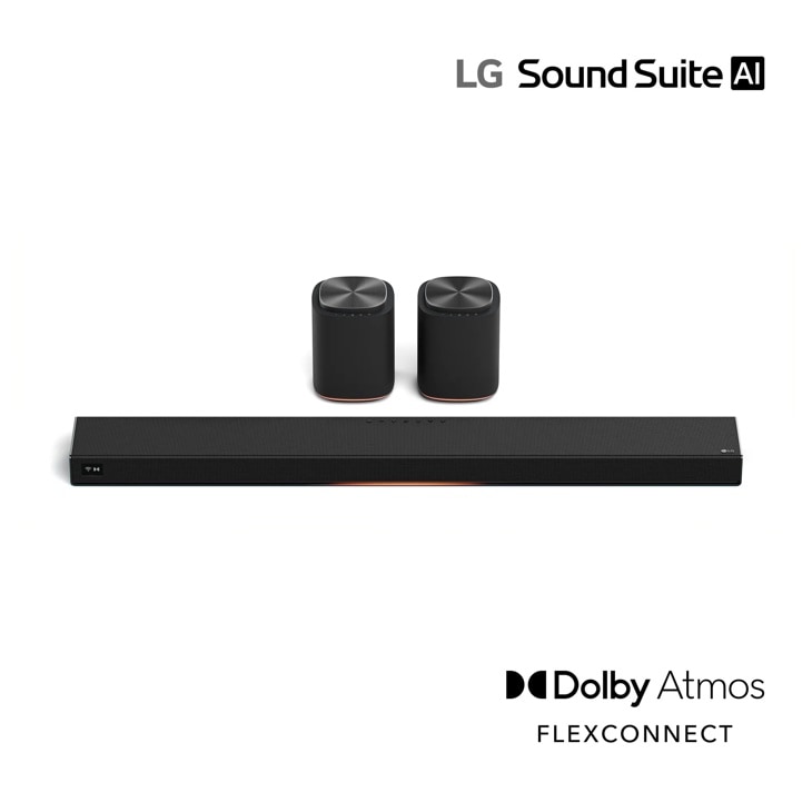 LG Immersive Suite 5 with H7 Soundbar and two M5 Speakers, Dolby Atmos FlexConnect