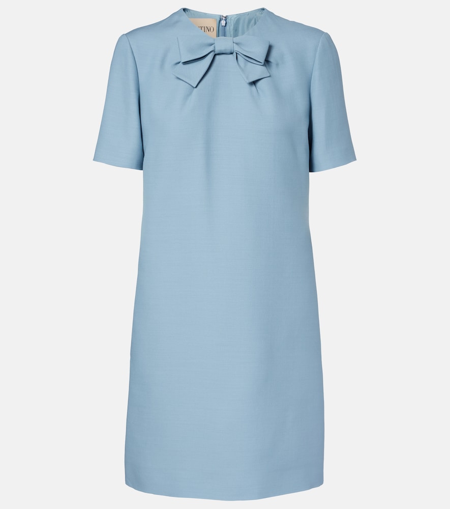 Crepe Couture bow-detail minidress