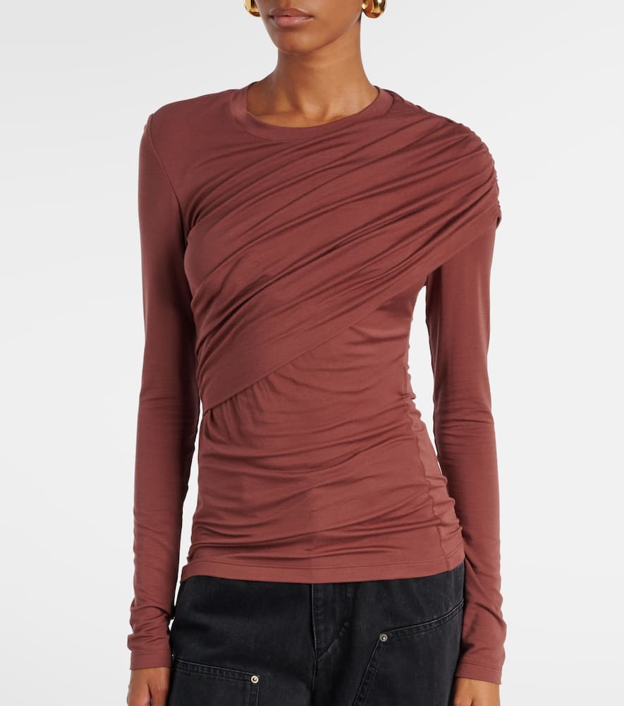 Dressi draped jersey top
