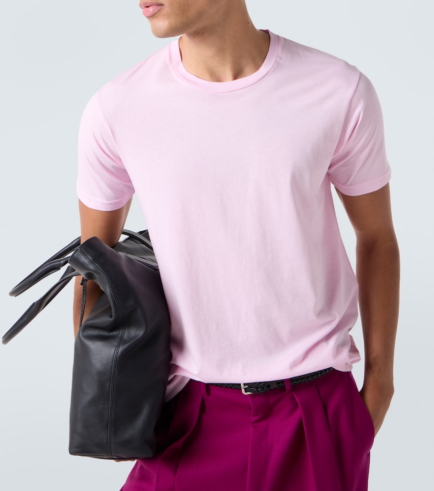 Cotton and silk jersey T-shirt