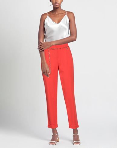 Woman Pants Orange Size S Cotton, Polyamide, Elastane
