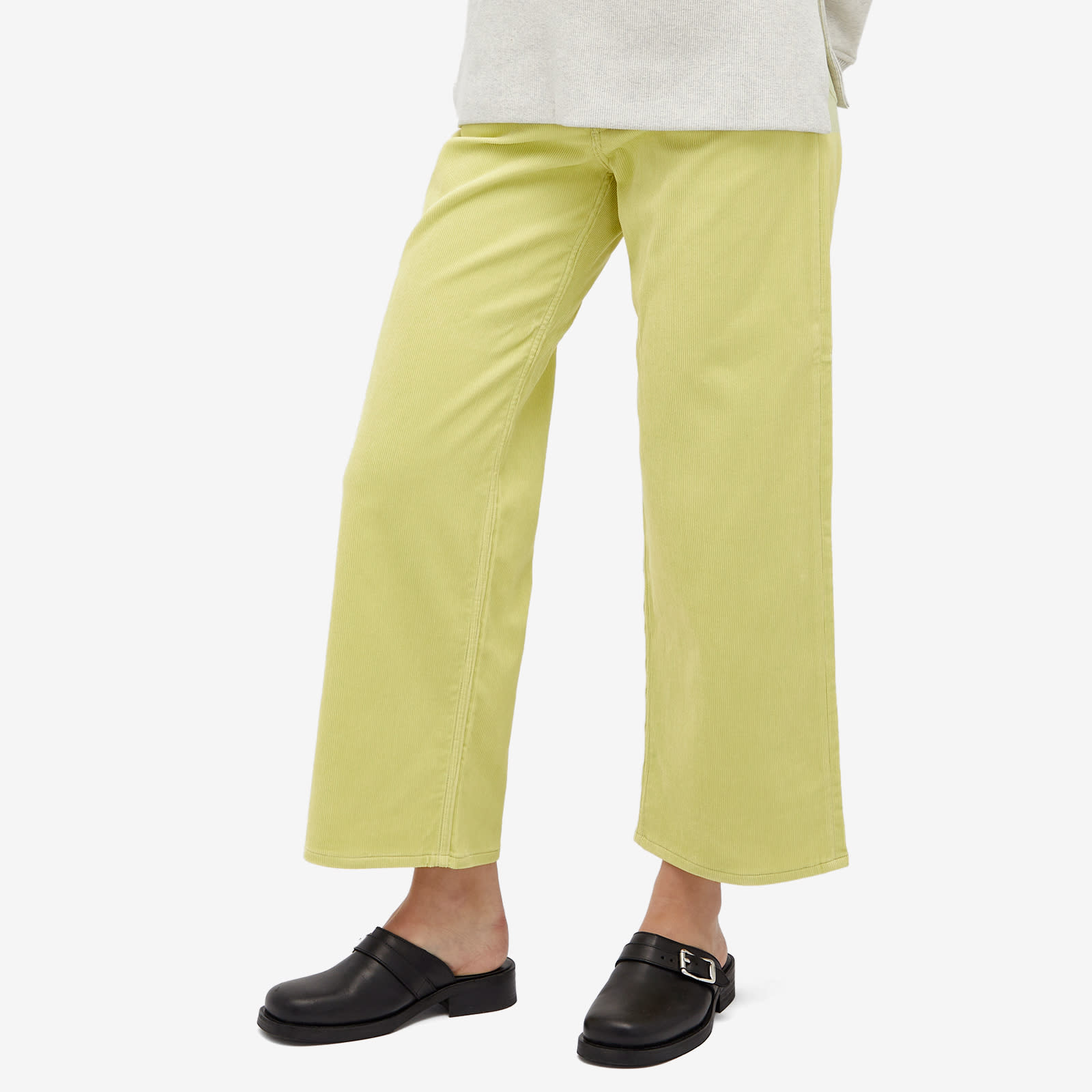 Women's Finx Corduroy Pants in Lime Green