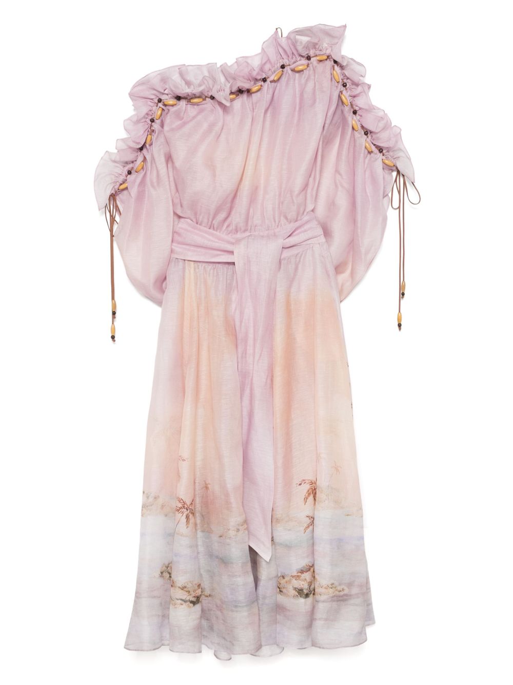 ZIMMERMANN dawning ruffle maxi dress - Pink