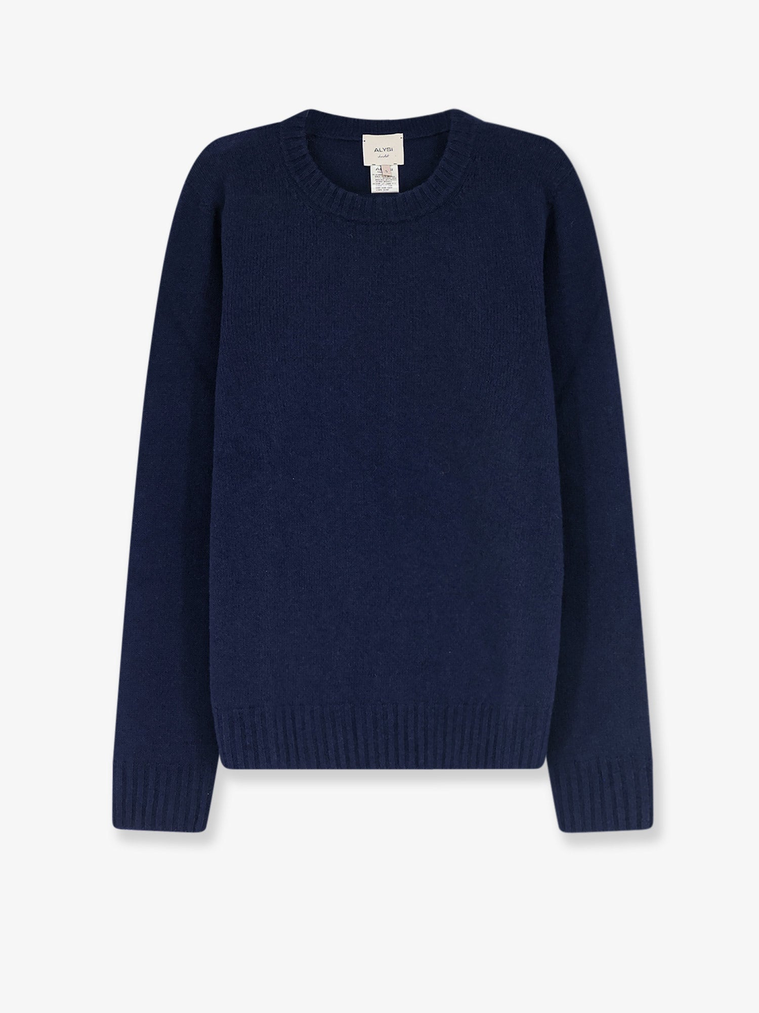 Merino-Cashmere Blend Sweater — Navy