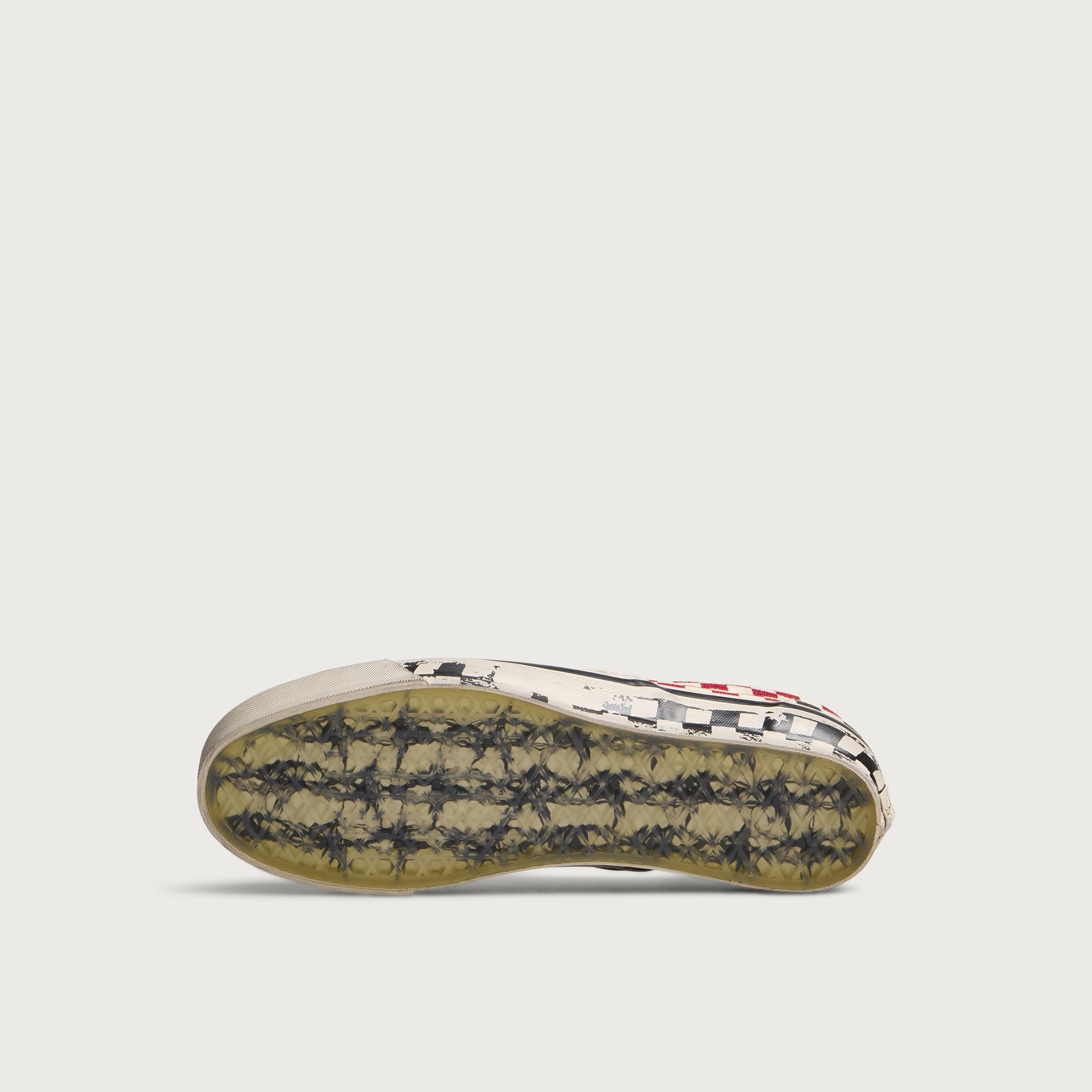 Men's A.O.D. LX Classic Slip-On 98 Black/Red Checkerboard