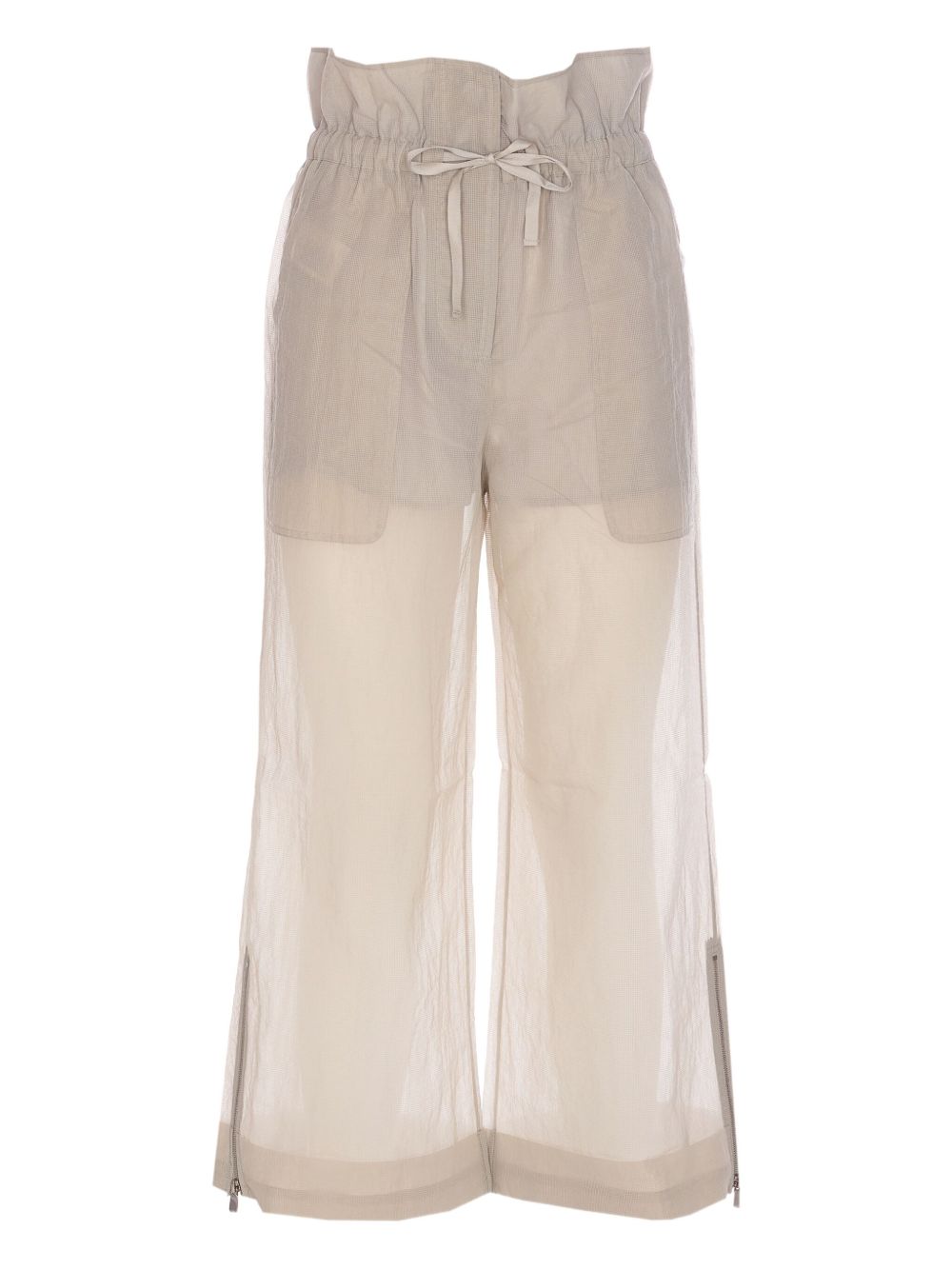 PINKO drawstring straight-leg trousers - Grey